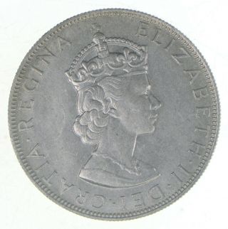 Silver - World Coin - 1964 Bermuda 1 Crown - World Silver Coin 22.  8 Grams 876