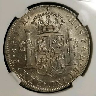 Ngc Au55 - 1774 Bolivia - 8 Reales - Silver Coin - Jr Assayer - Potosi