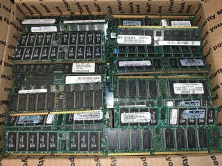 25lbs 4oz Computer Pc & Server Memory For Scrap Gold Recovery