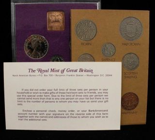 Royal 1970 Great Britain & Northern Ireland Proof Coin Set 4