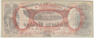 QUEBEC Banks of the St Lawrence Victoria Bridge $100.  Advertising Note Inv 4106 2