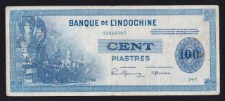 French Indochina 100 Piastre 1945 Pick 78a