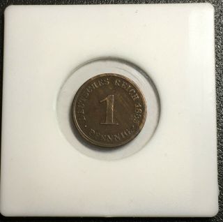 Deutsches Reich,  1 Pfennig 1885 J,  Rare Coin