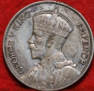 1936 Zealand One Florin Silver Foreign Coin
