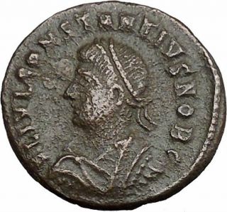 Constantius Ii Constantine The Great Son Roman Coin Military Camp Gate I37671