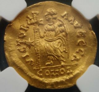 527 - 539 Byzantine Empire - 1 Solidus - Justinian I - Gold Coin - Strike 5 - 9 - 007 12