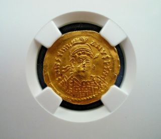 527 - 539 Byzantine Empire - 1 Solidus - Justinian I - Gold Coin - Strike 5 - 9 - 007 4