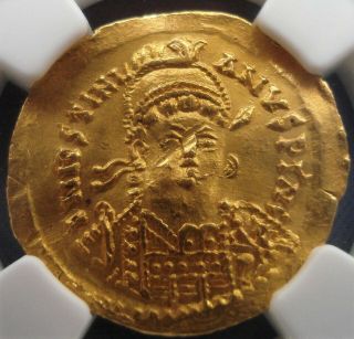 527 - 539 Byzantine Empire - 1 Solidus - Justinian I - Gold Coin - Strike 5 - 9 - 007 6