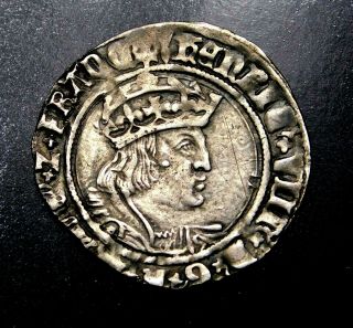 Tudor.  Henry Viii.  Outstanding Groat.  England 1526 - 1544.  Silver Coin.