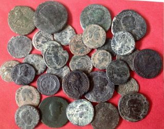 Large Uncleaned Roman Desert Coins 15 To 36 Mm Every Bid Is Per Coin