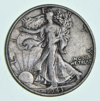 Xf,  1943 Walking Liberty 90 Silver Us Half Dollar - Coin 802