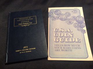 1975 Handbook Of United States Coins 32 Edition " Bluebook " & 1984 Usa Coin Guide