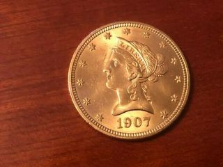 1907 D Gold United States $10 Dollar Liberty Head Eagle
