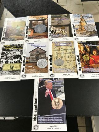 9 Coin Magazines The Centinel 2013 - 2019 Central States Numismatic Society