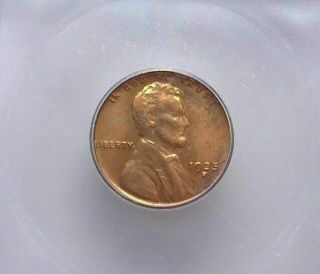 1935 - S Lincoln Wheat Cent Icg Ms67 Red Valued At $6500