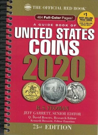 2020 Red Book Of United States Coins Yeoman 73rd Ed.  Softcover Spiral Guide Book