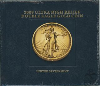 2009 Ultra High Relief Double Eagle Gold Coin Us Book