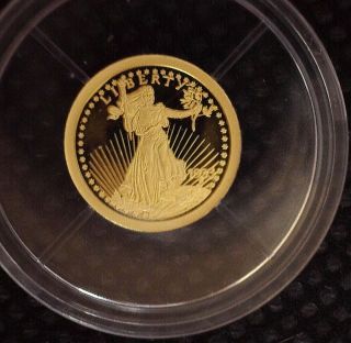 14k 1/2 Gram.  5 Gold Coin - Double Eagle Design.  585 - U.  S.