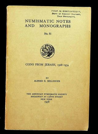 4 Ans Numismatic Notes And Monographs,  Coin Hoards,  1930s Softbound