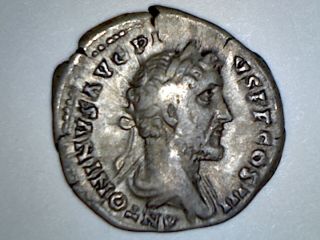 Antoninus Pius Ar Denarius,  138 - 161 Ad.
