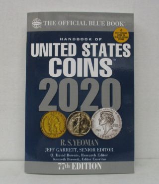 2020 Blue Book Handbook Of United States Coins 77th Ed.  Softcover By R.  S.  Yeoman
