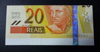 Brazil Banknote 20 Reais,  Pick 250 Unc 2010 - Error (3)