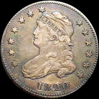 1820 Capped Bust Quarter About Uncirculated Liberty Silver Collectible No Res