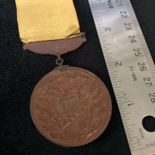 1897 William McKinley 1st Inauguration Medal / Badge with Ribbon 4