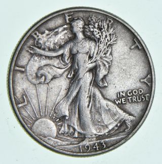 Xf,  1943 Walking Liberty 90 Silver Us Half Dollar - Coin 795