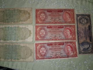 (7) 1975 Government Of Belize $1 $2 $5 Set of Dollars Notes $1 (3) $2 (1) $5 (3) 4