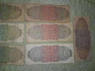 (7) 1975 Government Of Belize $1 $2 $5 Set of Dollars Notes $1 (3) $2 (1) $5 (3) 5