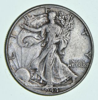Xf,  1944 Walking Liberty 90 Silver Us Half Dollar - Coin 788