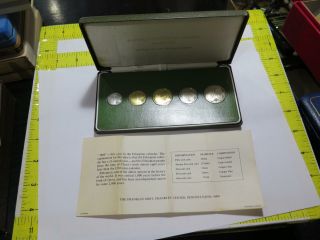 Ethiopia 1977 Proof Set Franklin Issue Deep Cameo Coins ✮no Reserve✮