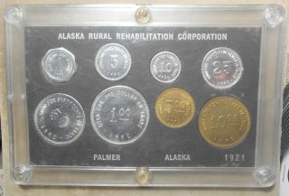 8 Arrc – Alaska Rural Rehabilitation Corporation 50th Anniversary Token Set