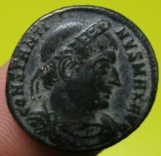 Awesome Ancient Follis Constantinus I Constantino Bronze Roman Coin 307 - 337 A.  D