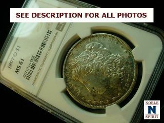 Noblespirit Semi - Key Date 1897 - O Morgan Silver Dollar Ngc Ms61
