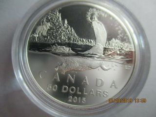2015 Canada $50 Beaver.  9999 Fine $50 For $50 Silver Coin Dollar Proof