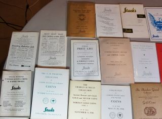 37 Stack’s Coin Catalogs and Fixed Price Lists from 1939 - 1959 8