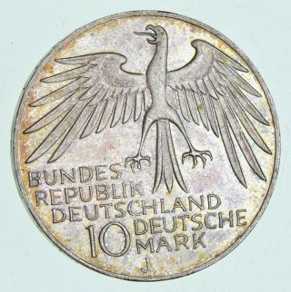 Silver - World Coin - 1972 Germany 10 Mark - World Silver Coin 15.  4 Grams 016