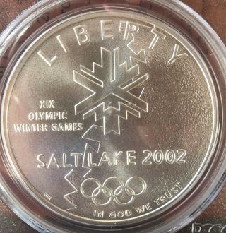 2002 - P Salt Lake City Olympics Commemorative Dollar PCGS MS69 2