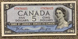 1954 Bank Of Canada $5 Devil 