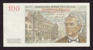 BELGIUM - 100 francs,  1954 - P 129b - VF 2