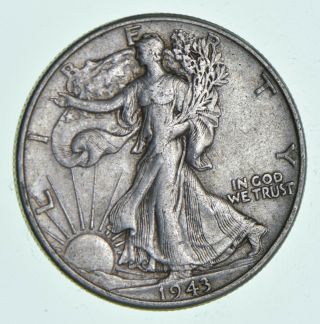Xf,  1943 Walking Liberty 90 Silver Us Half Dollar - Coin 781
