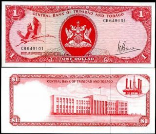 Trinidad & Tobago 1 Dollar 1964 (1977) P 30 Sign 3 Unc