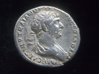 Silver Denarius Of Roman Emperor Trajan,  Virtus Reverse Ac0245