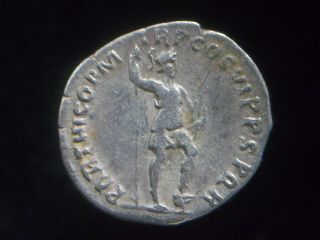Silver Denarius of Roman Emperor Trajan,  Virtus reverse AC0245 2