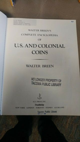 WALTER BREEN ' S COMPLETE ENCYCLOPEDIA OF U.  S.  AND COLONIAL COINS 2