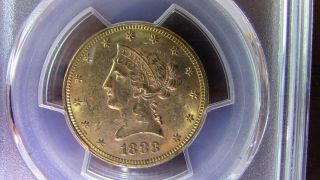 1888 S Liberty Head $10 Gold Eagle Pcgs Ms62