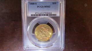 1888 S Liberty Head $10 Gold Eagle PCGS MS62 2