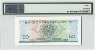 Congo Democratic Republic 1962 P - 5a PMG Choice UNC 64 50 Francs 2